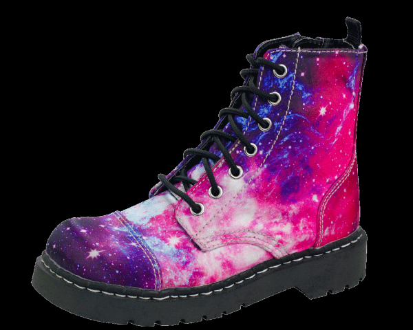 starry combat boot