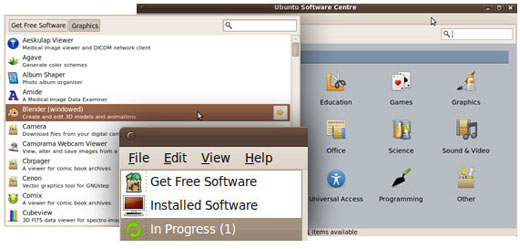 screenshot of Ubuntu Software Center
